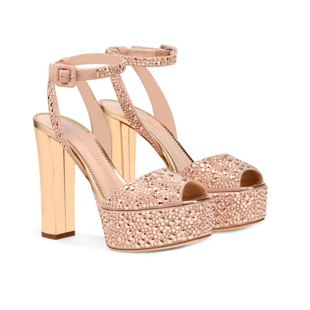 GIUSEPPE ZANOTTI Betty Crystal-Embellished Platform Sandals